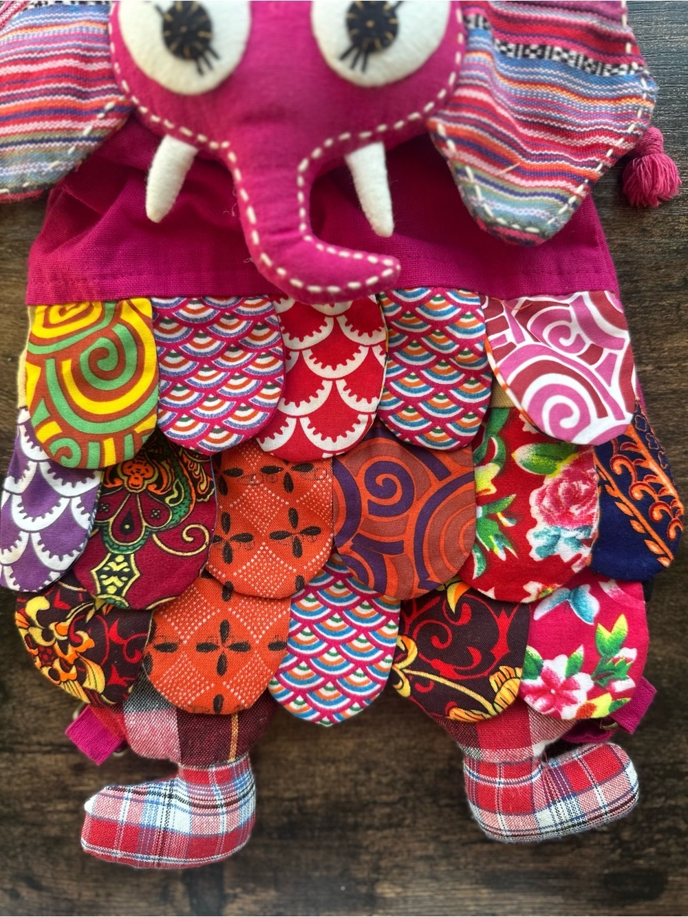 Elephant Patchwork Backpack - Picture 4 of 10